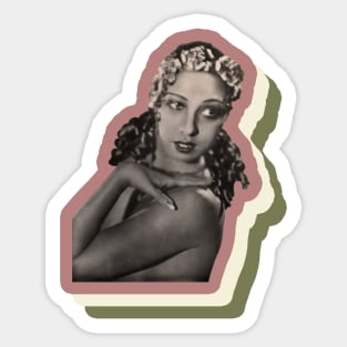 Josephine Baker--Entertainer, French Resistance Agent, and Civil Rights Activist! Sticker